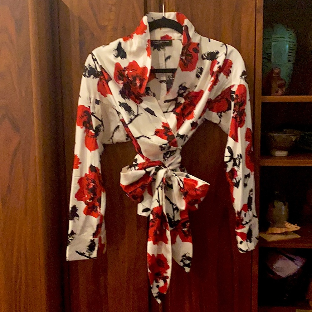 Jones New York wrap top